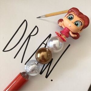 Disney Doorables: Tinker Bell Fairies: Rosetta handmade beaded pen